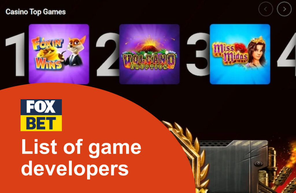 List of game developers foxbet