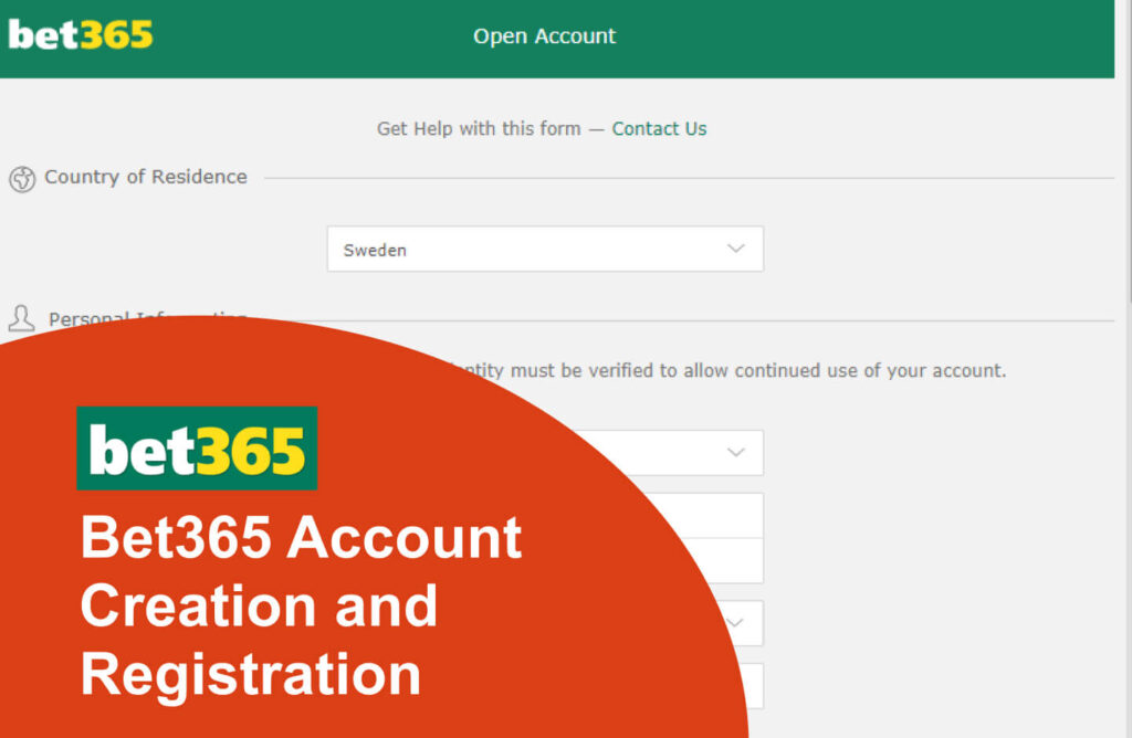 Bet365 Account Creation and Registration