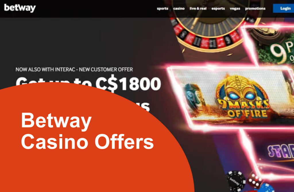 Betway Casino Offers a New Player Bonus of 100% Up to £50