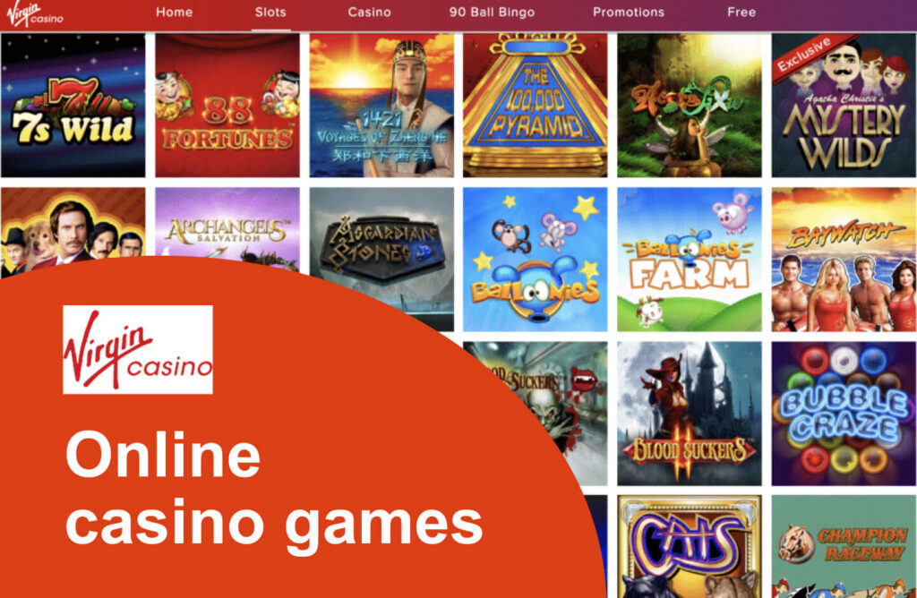 Virgin Online casino games